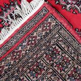 Vintage carpet uzbek bukhara handmade 92cm x 186cm 1970s