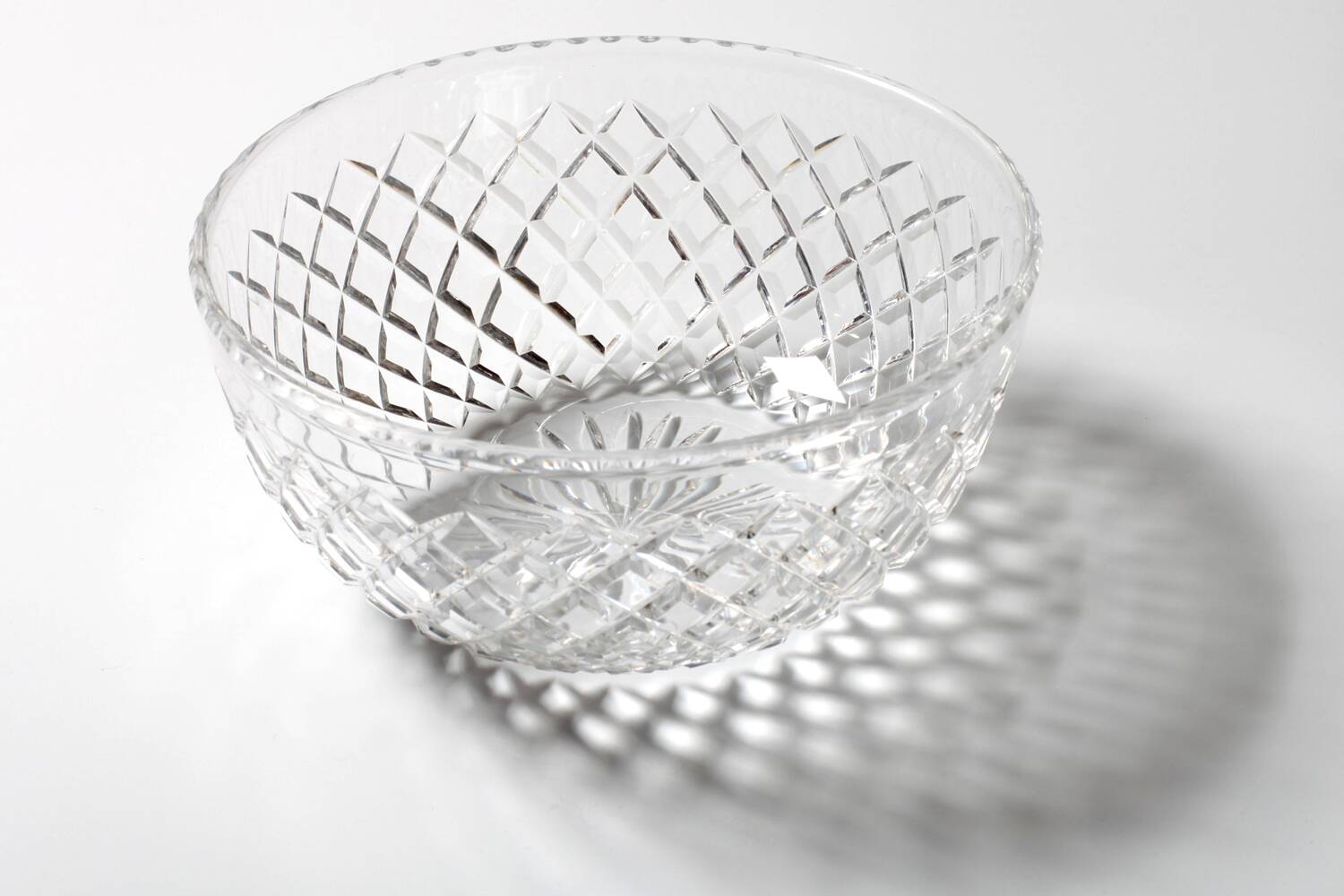 Mid-century Centerpiece, Vintage Clear Glass Fruit or Salad Bowl / Florence