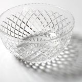 Mid-century Centerpiece, Vintage Clear Glass Fruit or Salad Bowl / Florence