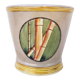 Ceramic pot cache bamboo décor Langet