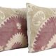Set of 2 vintage embroidered cushion covers 36x56 cm