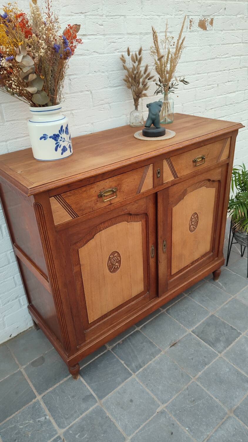 Art Deco oak sideboard