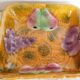 Fruit dish in slip, Sarreguemines earthenware
