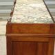 Art Deco sideboard in walnut with a marble top