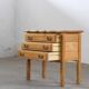 Vintage 1960s Danish three-drawer Oak Side Table, Henning Kjærnulf style