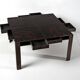 Table attribuée à Gianfranco Frattini en ébène Massacar Italie 1970
