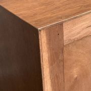Vintage chest of drawers with compass feet, oak, original patina, 1950s