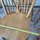 6 chairs bistro windsor wheelback in vintage beech baumann coffee