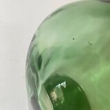 Glass lamp, braided fabric cable, new lampshade