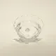 Tripod glass bonbonnière with cut design