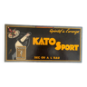Ancienne publicité cartonnée signée authentique Kato sport
