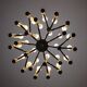 Golden chandelier by Angelo Brotto for Esperia Italia