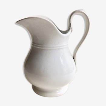 Creil and Montereau earthenware pitcher