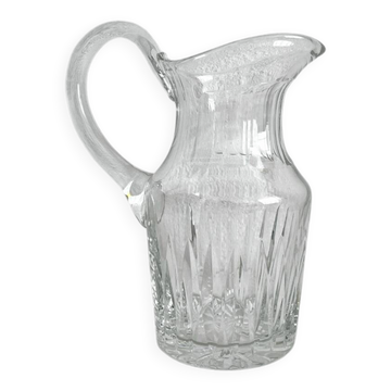 Pichet broc à eau en cristal taillé Saint Louis