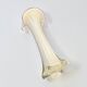 Murano blown glass soliflore vase, white - parma, vintage 1970s