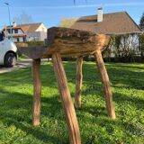 Primitive wooden butcher's ball