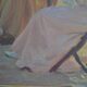 Painting beach scene by Alfred Victor Fournier 1909