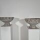 Set of 2 chalice-shaped planters by Willy Guhl, 1970.