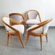 Suite de 4 chaises de Charles Ramos 1950