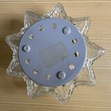 Portuguese snowflake glass flush mounted lamp