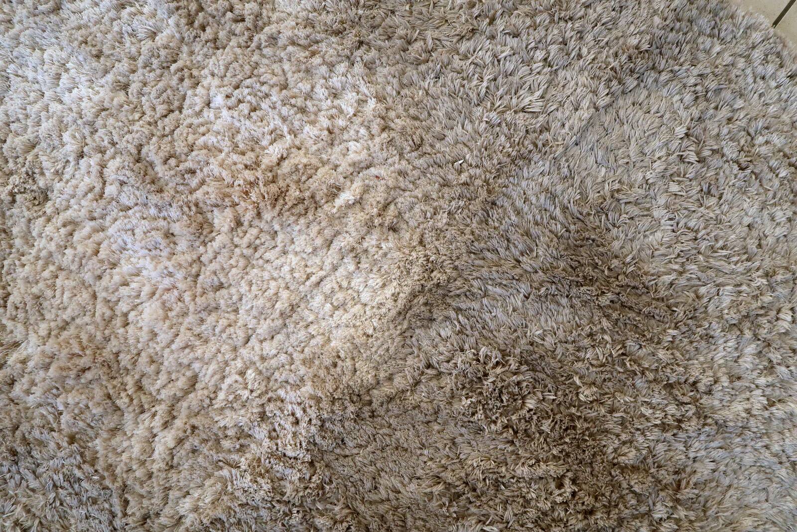 Vintage 1960s Scandinavian shag rug, Flokati style, 200cm x 203cm