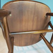Chair & Armchair Set with Slats 1960 — Attributed to Ercol Goldsmith (St