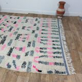 Handmade wool Berber rug 284 X 194 CM