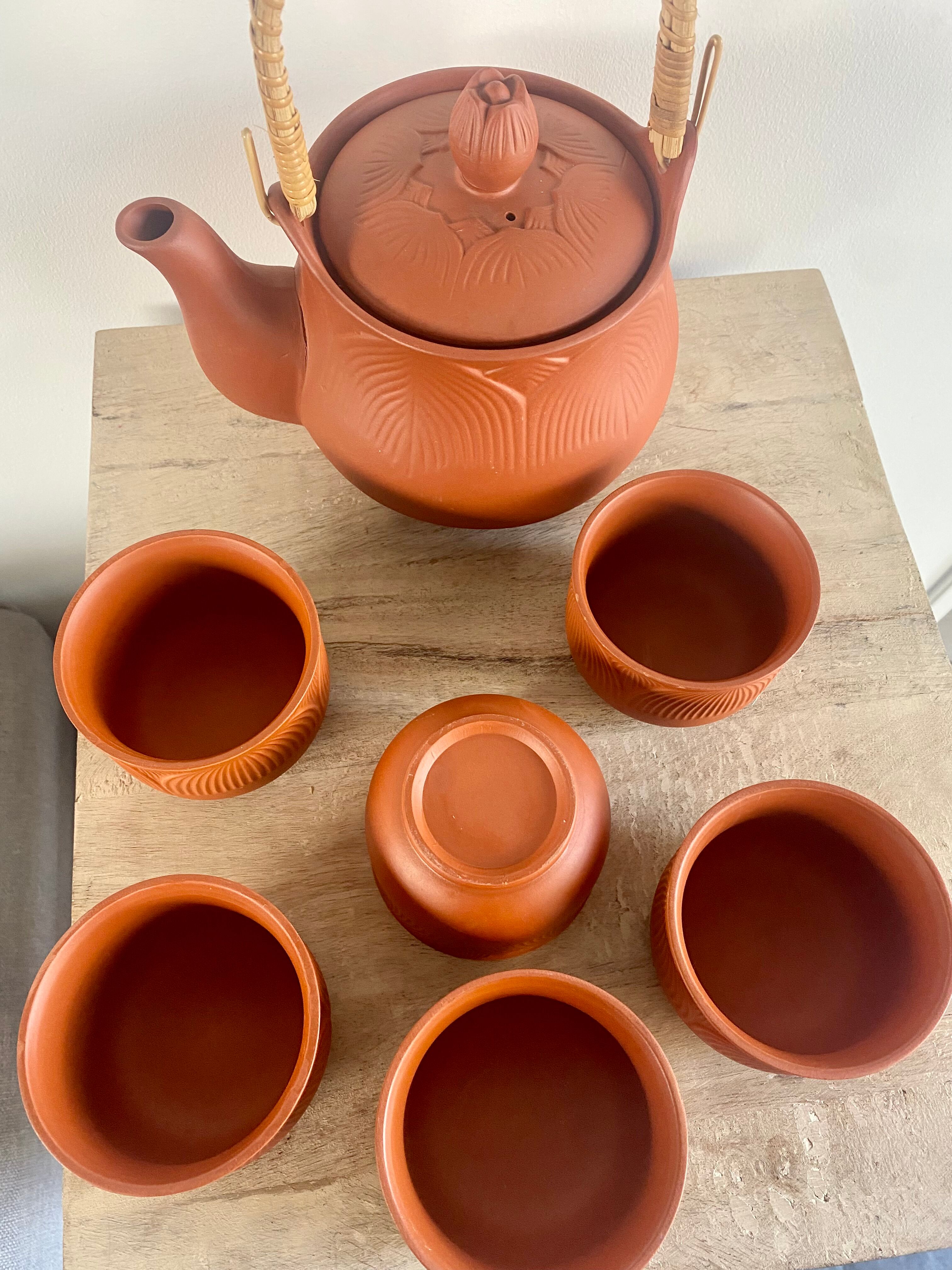 Terracotta tea set