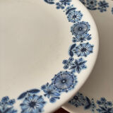 Set of 6 dessert plates Lunéville Blue Flowers – Vintage crockery