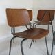 Set of 2 lounge chairs vintage teak by Kho Liang Ie for Car