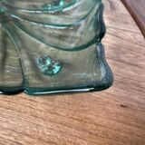 Tinted glass “leaf” dish