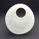 Mid Century Modern White Glass Light Shade Set of 3 Long Stripes