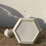 Japanese teapot 80s with flower and bamboo decoration