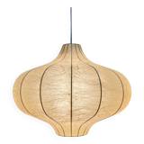 Modern mid-century Cocoon pendant lamp by Friedel Wauer for Goldkant Leuchten, Germany, 1960s.