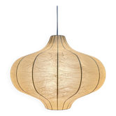 Modern mid-century Cocoon pendant lamp by Friedel Wauer for Goldkant Leuchten, Germany, 1960s.