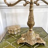 3-light gold candlestick