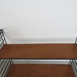 Flexible String shelf, wood and metal 50/60