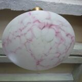 Marbled opalescent art deco pendant light Ø 35 cm