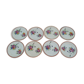 8 assiettes à dessert Longchamp