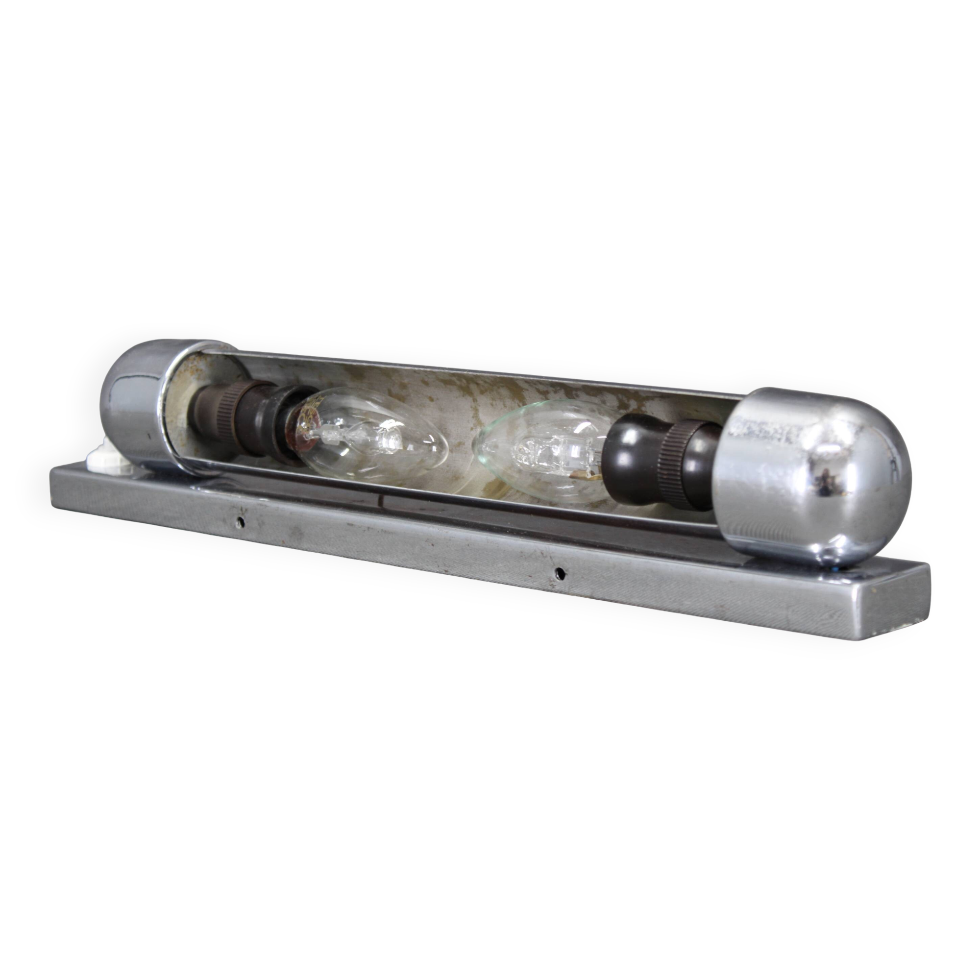 1940s Bauhaus Wall Light by Napako, Czechoslovakia