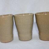 Set of 5 Cermer sandstone glasses