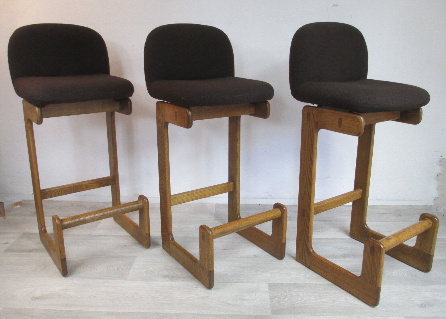 Set of Three Bar Chairs, Brune, Germany, 1970s