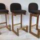 Set of Three Bar Chairs, Brune, Germany, 1970s