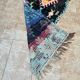 Vintage Berber Boucherouite hallway runner: Moroccan rug