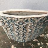 Vintage ceramic vase, decorated relief