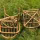 Pair of rattan armchairs