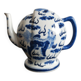 Blue and white porcelain teapot Cadogan, Guangxu period, 19th century.