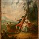Louis XV style trumeau in carved wood 19th century