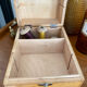 Old wooden plug box