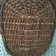 Woven wicker basket